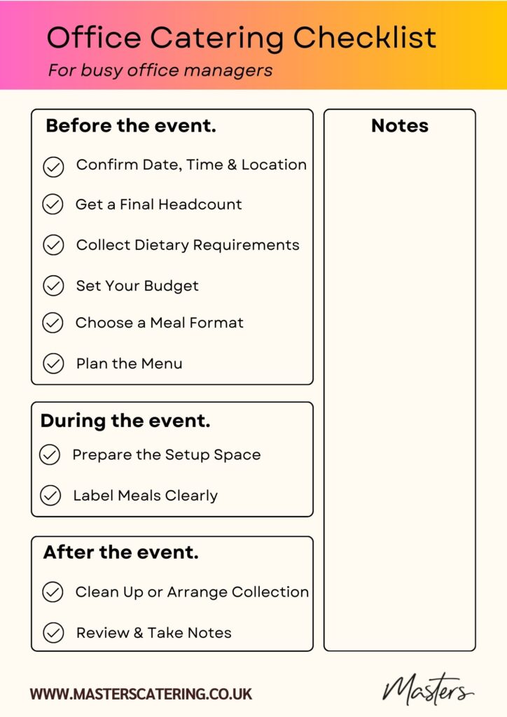 Office-Catering-Checklist
